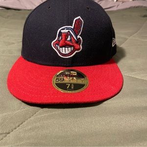 New Era Cleveland Indians Fitted Hat 7 5/8